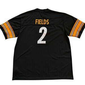 Pittsburg Steelers Justin Fields #2 Football Jersey Mens Size 3XL Black Gorpcore